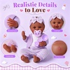 image:imageBABESIDE 12 Inch Black Baby Doll Full Vinyl with Accessories for Girls