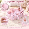 image:imageBABESIDE Baby Doll Accessories with Bassinet for 1722 Inch Dolls
