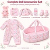 image:imageBABESIDE Baby Doll Accessories with Bassinet for 1722 Inch Dolls