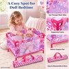 image:imageBABESIDE Baby Doll Stroller Fits Dolls up to 12 in with Crib amp Care Kit