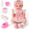 image:imageBABESIDE 12 Baby Doll with Drink amp Wet Function amp Care Accessories