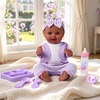image:imageBABESIDE 12 Inch Black Baby Doll Full Vinyl with Accessories for Girls