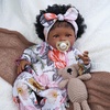 image:imageBABESIDE 2 Pcs Reborn Baby Doll Clothes with Headband for 1722 Inch Babydolls Floral Patterns Reborn Baby Doll Accessories for Realistic Dolls Girls Pink