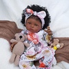 image:imageBABESIDE 2 Pcs Reborn Baby Doll Clothes with Headband for 1722 Inch Babydolls Floral Patterns Reborn Baby Doll Accessories for Realistic Dolls Girls Pink