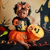 image:imageBABESIDE 6 Pcs Reborn Baby Doll Clothes Accessories Halloween Pumpkin Pattern for 17 22 Inch Baby Doll Witch Costume Clothes Outfits with Headband and Bag Black amp Orange