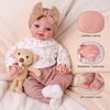 image:imageBABESIDE 17 Inch Realistic Baby Doll Reborn Girl Blue Eyes Set