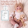 image:imageBABESIDE 17 Inch Realistic Baby Doll Reborn Girl Blue Eyes Set