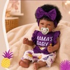 image:imageBABESIDE 17 Inch Reborn Baby Dolls Black Girl with Vinyl and Cloth Body