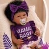 image:imageBABESIDE 17 Inch Reborn Baby Dolls Black Girl with Vinyl and Cloth Body