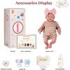 image:imageBABESIDE 17 Inch Reborn Baby Dolls Realistic Soft Cloth Body Girl