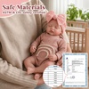 image:imageBABESIDE 17 Inch Reborn Baby Dolls Realistic Soft Cloth Body Girl