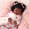 image:imageBABESIDE 20inch Black Reborn Baby Dolls Curly Hair Realistic Doll Girl