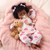 image:imageBABESIDE 20inch Black Reborn Baby Dolls Curly Hair Realistic Doll Girl