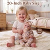 image:imageBABESIDE 20inch Reborn Baby Dolls Painted Blonde Hair Realistic Girl Doll