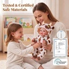 image:imageBABESIDE Baby Doll 15 Inch Realistic Baby Doll with Strawberry Cow Outfit