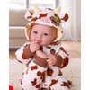 image:imageBABESIDE Baby Doll 15 Inch Realistic Baby Doll with Strawberry Cow Outfit