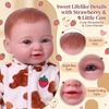 image:imageBABESIDE Baby Doll 15 Inch Realistic Baby Doll with Strawberry Cow Outfit