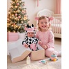 image:imageBABESIDE Baby Doll 17inch Large Realistic Soft Baby Doll with Vest OutfitBlack  White Cow Print