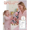 image:imageBABESIDE Baby Doll 17inch Large Realistic Soft Baby Doll with Vest OutfitBlack  White Cow Print