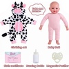 image:imageBABESIDE Baby Doll 17inch Large Realistic Soft Baby Doll with Vest OutfitBlack  White Cow Print