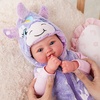 image:imageBABESIDE Baby Doll 17inch Large Realistic Soft Baby Doll with Vest OutfitLavender Star Unicorn