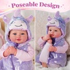 image:imageBABESIDE Baby Doll 17inch Large Realistic Soft Baby Doll with Vest OutfitLavender Star Unicorn