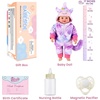 image:imageBABESIDE Baby Doll 17inch Large Realistic Soft Baby Doll with Vest OutfitPurple Pastel Unicorn