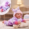 image:imageBABESIDE Baby Doll 17inch Large Realistic Soft Baby Doll with Vest OutfitPurple Pastel Unicorn
