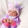 image:imageBABESIDE Baby Doll 17inch Large Realistic Soft Baby Doll with Vest OutfitPurple Pastel Unicorn