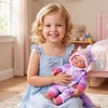 image:imageBABESIDE Baby Doll 17inch Large Realistic Soft Baby Doll with Vest OutfitPurple Pastel Unicorn