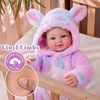 image:imageBABESIDE Baby Doll 17inch Large Realistic Soft Baby Doll with Vest OutfitRainbow