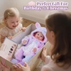 image:imageBABESIDE Baby Doll 17inch Large Realistic Soft Baby Doll with Vest OutfitRainbow