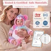 image:imageBABESIDE Baby Doll 17inch Large Realistic Soft Baby Doll with Vest OutfitWhite