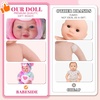image:imageBABESIDE Baby Doll 17inch Large Realistic Soft Baby Doll with Vest OutfitWhite