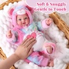 image:imageBABESIDE Baby Doll 17inch Large Realistic Soft Baby Doll with Vest OutfitWhite