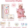 image:imageBABESIDE Reborn Baby Dolls Girl 17 Inch with Soft Cloth Body