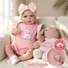 image:imageBABESIDE Reborn Baby Dolls Girl 17 Inch with Soft Cloth Body