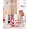 image:imageWooden Baby Dolls Closet with 10 Hangers amp Shelf 1216 Inch Doll Wardrobe for Baby Doll Clothes Storage Magnetic Closure amp Easy Assembly Baby Doll Accessories Furniture1218 Inch