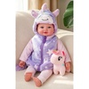 image:imageBABESIDE Baby Doll 17inch Large Realistic Soft Baby Doll with Vest OutfitLavender Star Unicorn