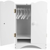 image:imageWooden Baby Dolls Closet with 10 Hangers amp Shelf 1216 Inch Doll Wardrobe for Baby Doll Clothes Storage Magnetic Closure amp Easy Assembly Baby Doll Accessories Furniture1216 Inch