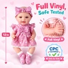image:imageBABESIDE 12 Baby Doll Set with 2 Outfits Feeding Accessories amp Pacifier