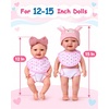 image:imageBABESIDE 13 Pcs Baby Doll Diaper Bag 1215 Inch Baby Doll Accessories Set Pretend Play Gift for Girls Ages 3