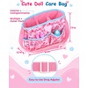 image:imageBABESIDE 13 Pcs Baby Doll Diaper Bag 1215 Inch Baby Doll Accessories Set Pretend Play Gift for Girls Ages 3