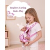 image:imageBABESIDE Baby Doll Carrier Baby Doll Accessories for Pretend PlayPurple
