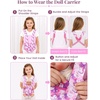 image:imageBABESIDE Baby Doll Carrier Baby Doll Accessories for Pretend PlayPurple