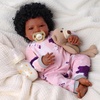 image:imageBABESIDE Black Reborn Baby Dolls 17 Inch Realistic Baby Girl Soft Body