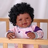 image:imageBABESIDE Black Reborn Baby Dolls 17 Inch Realistic Baby Girl Soft Body