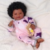 image:imageBABESIDE Black Reborn Baby Dolls 17 Inch Realistic Baby Girl Soft Body