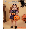 image:imageBABESIDE Reborn Baby Doll Clothes Halloween Outfit6 Pcs Costume Set with Cat Dress Pumpkin Bag Flutter Sleeve Shirt Shoes amp Doll Accessories  Fits Up to 16 Inch Dolls Gift for Girls Age 3