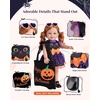 image:imageBABESIDE Reborn Baby Doll Clothes Halloween Outfit6 Pcs Costume Set with Cat Dress Pumpkin Bag Flutter Sleeve Shirt Shoes amp Doll Accessories  Fits Up to 16 Inch Dolls Gift for Girls Age 3